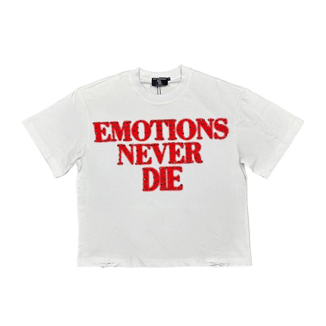 Mixed Emotions End Tee White Red