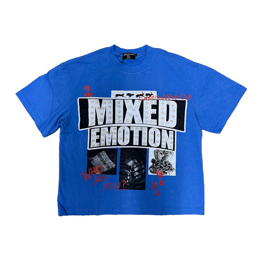 Mixed Emotions Lost Identity Blue Tee
