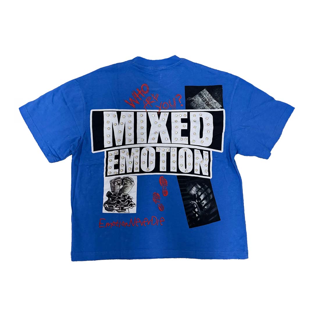 Mixed Emotions Lost Identity Blue Tee