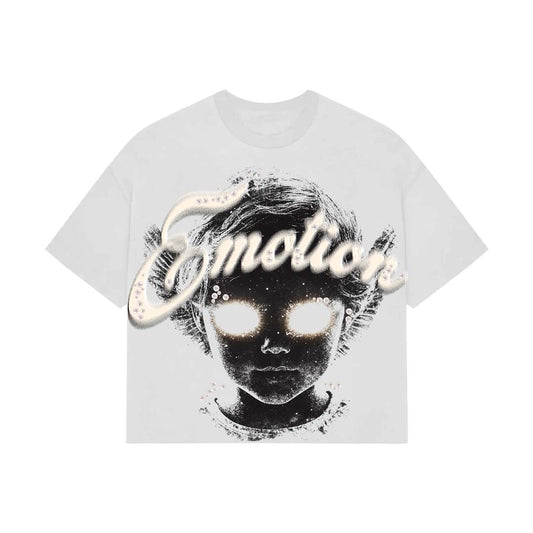 Mixed Emotions Pearl Cropped White Tee