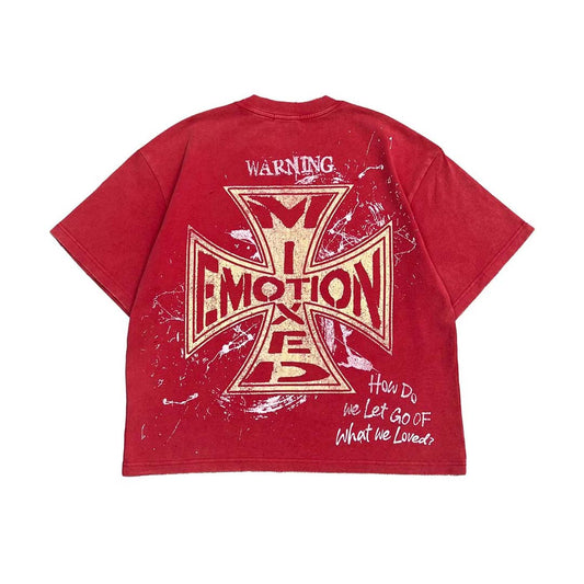 Mixed Emotions Red Crimson Tee