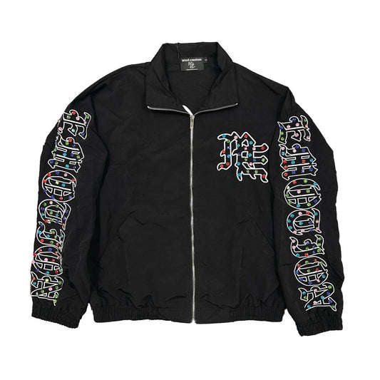 Mixed Emotions Rhinestone Nylon Jacket