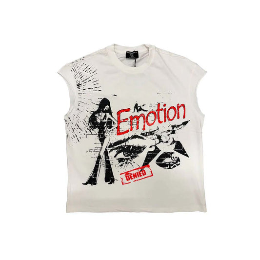 Mixed Emotions Starboy Sleeveless White Tee