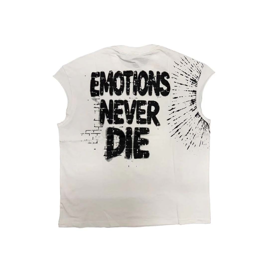 Mixed Emotions Starboy Sleeveless White Tee