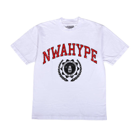 NWA Hype College Arch Tee White Red