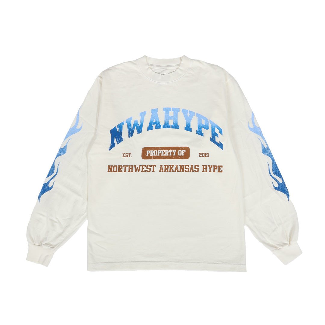 NWA Hype Property Of LS Tee Cream Blue