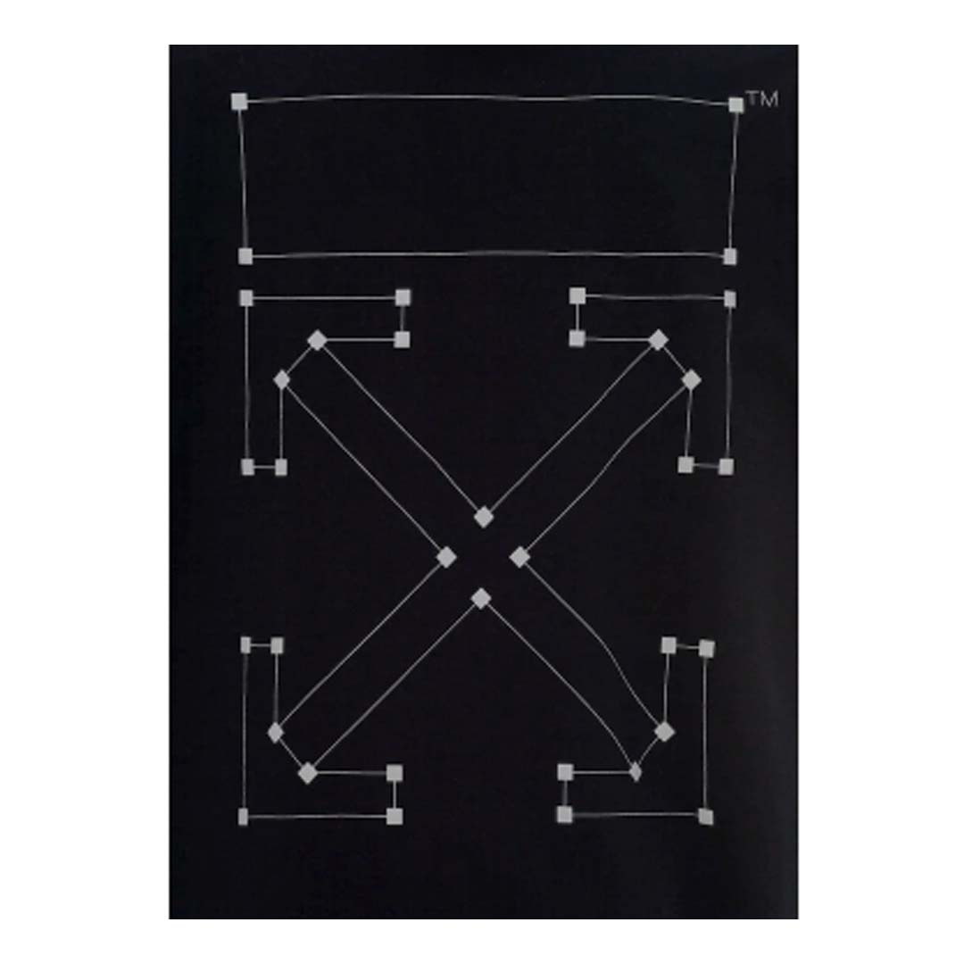 Off-White Oversized Fit Backbone Tee 'Black/White'