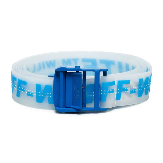 Off-White Rubber Belt Transparent Blue