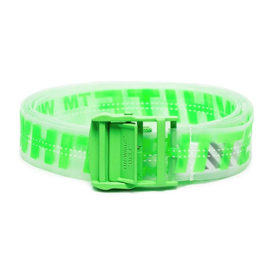 Off-White Rubber Belt Transparent Green