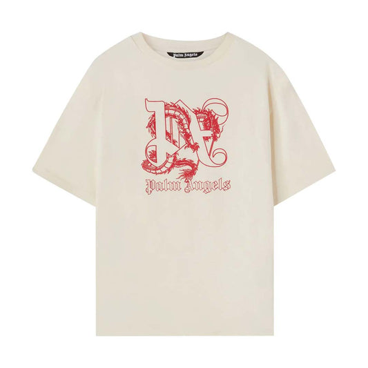 Palm Angels Dragon Lunar New Year Tee Beige