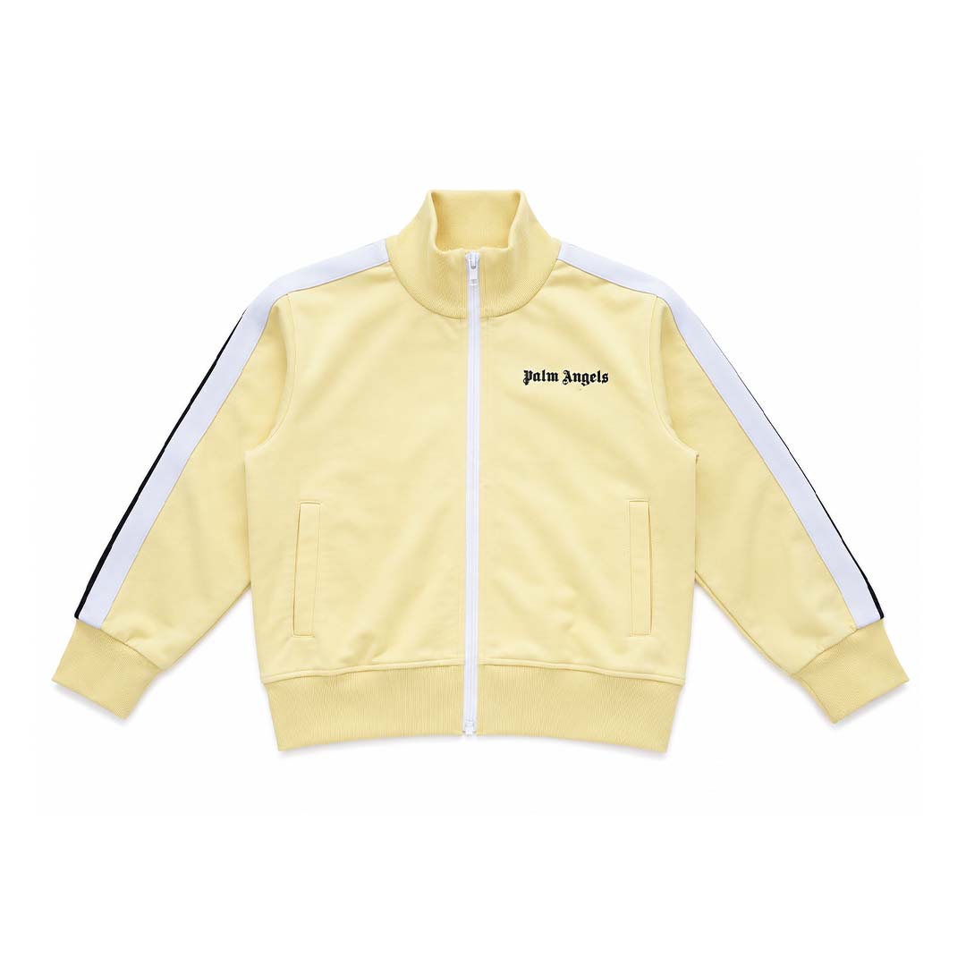 Palm Angels KIDS Classic Logo Track Jacket Yellow Navy White