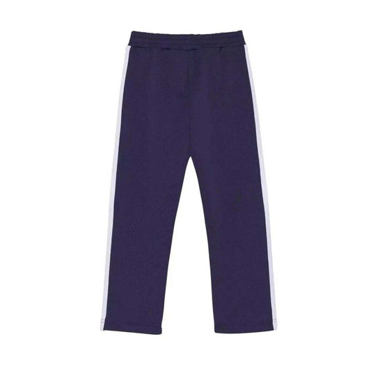Palm Angels KIDS Classic Logo Track Pants Navy White