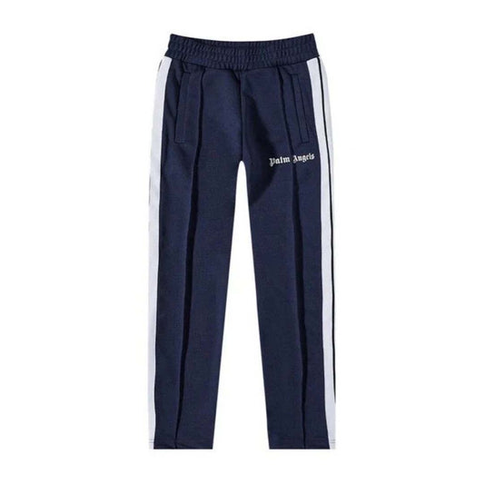 Palm Angels KIDS Classic Logo Track Pants Navy White