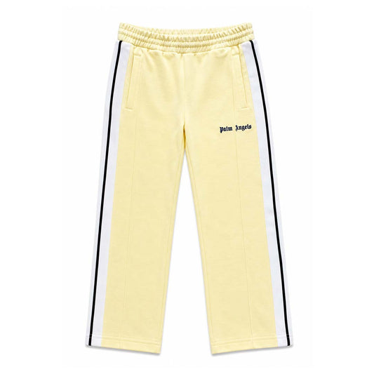 Palm Angels KIDS Classic Logo Track Pants Yellow Navy