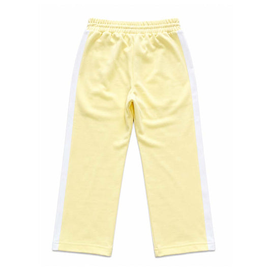 Palm Angels KIDS Classic Logo Track Pants Yellow Navy