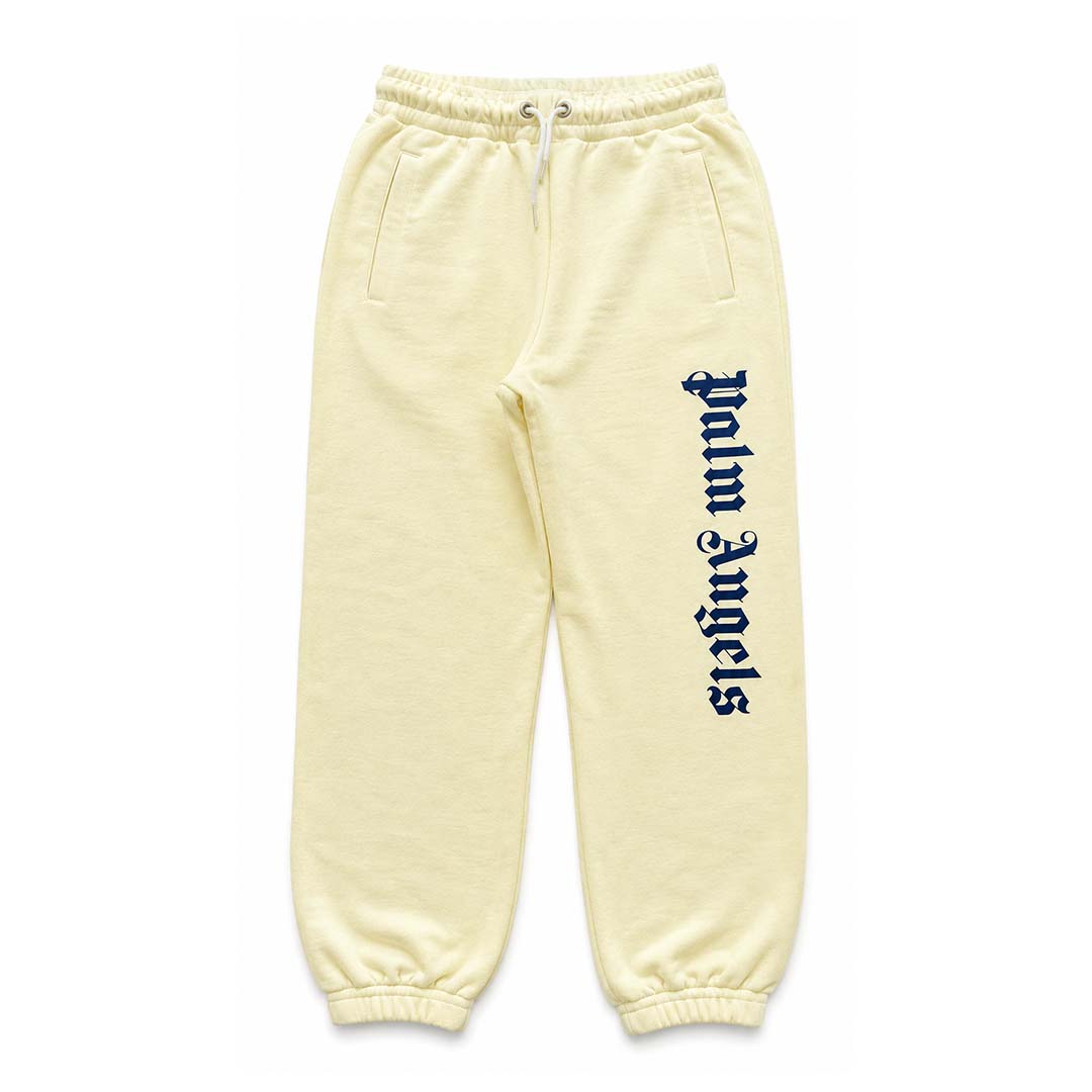 Palm Angels KIDS Classic Over Logo Jogging Yellow Navy Blue