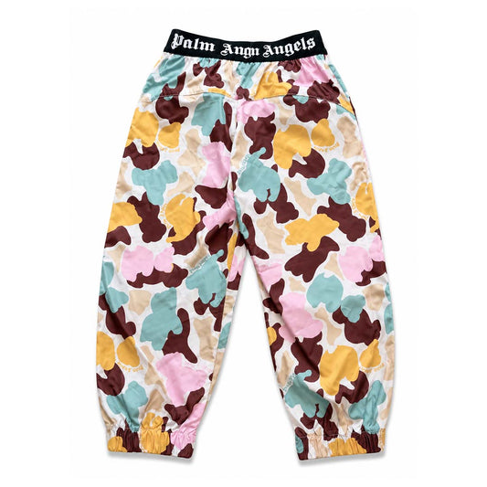 Palm Angels KIDS Husky Camo After Sport Pants Pink Blue Orange
