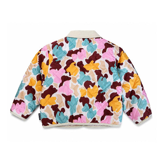 Palm Angels KIDS Husky Camo Jacket AOP Pink Blue Orange