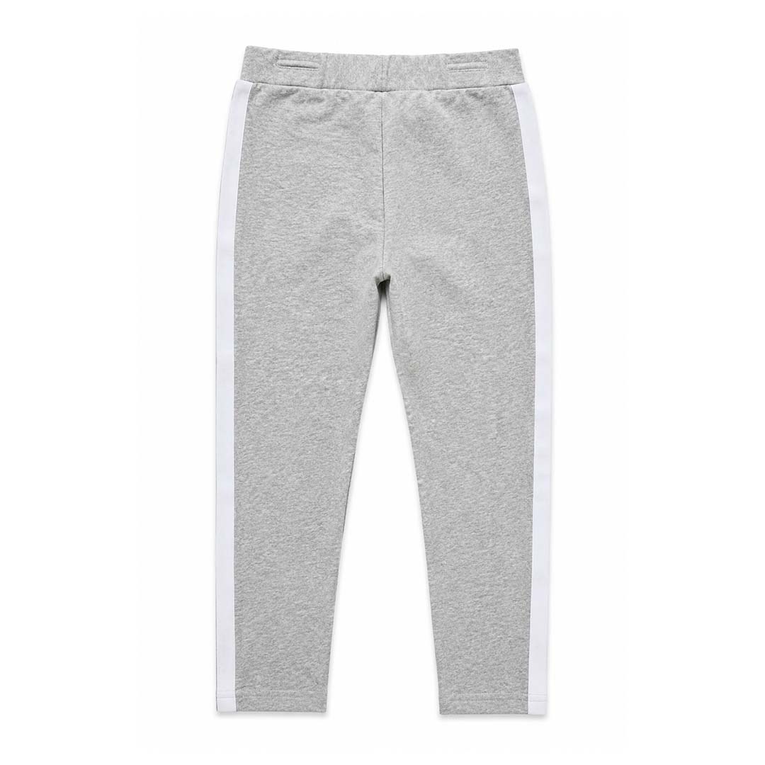 Palm Angels KIDS Track Leggings Melange Grey White