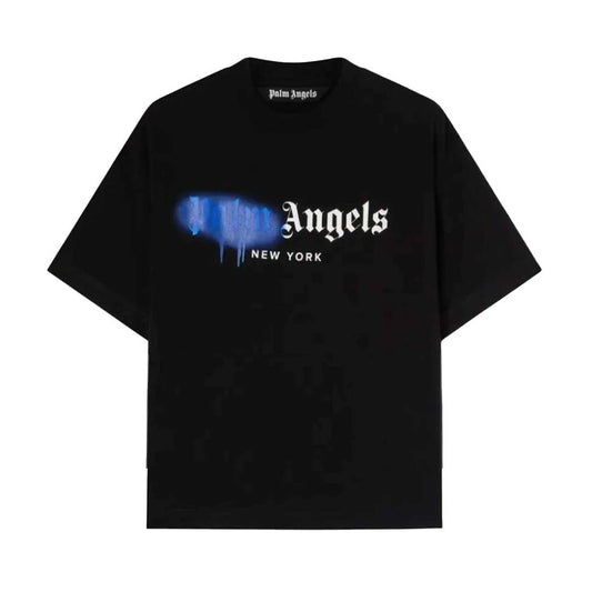 Palm Angels New York Sprayed Logo Tee Black