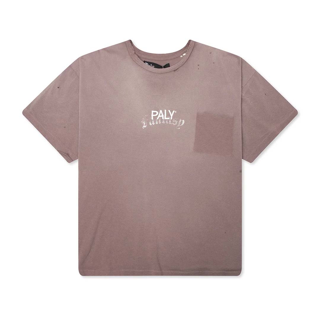 Paly Hollywood Core Logo Faded Brown Tee Jersey