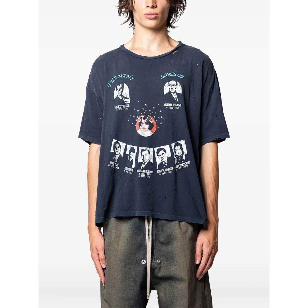 Paly Hollywood Loves of Liz Faded Navy Tee