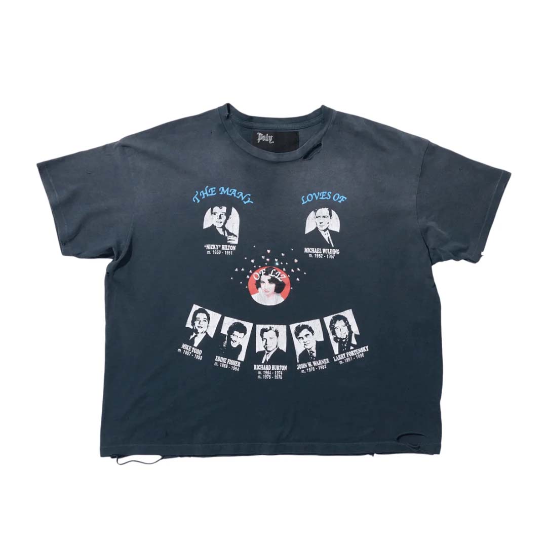 Paly Hollywood Loves of Liz Faded Navy Tee