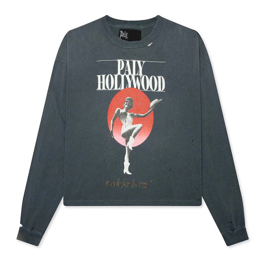 Paly Hollywood Myra Breckenridge Faded Black Long Sleeve Tee