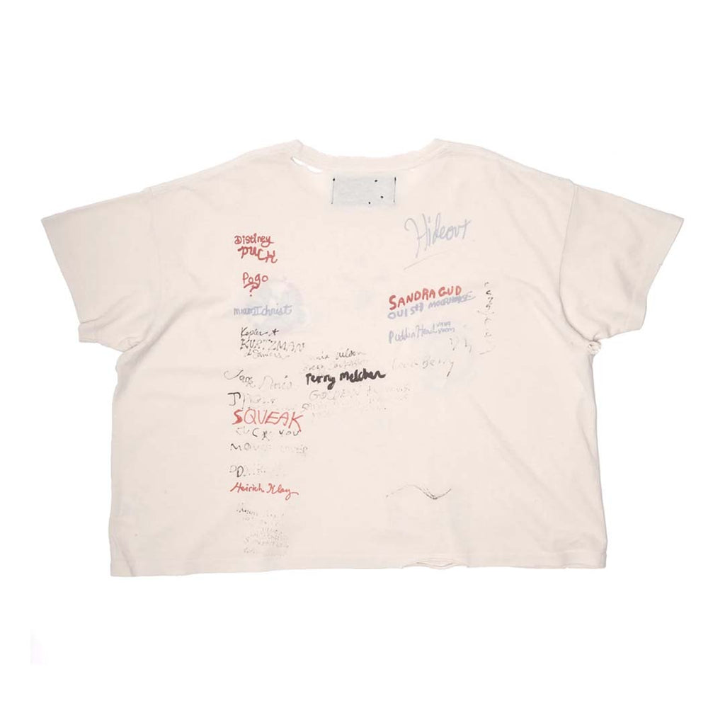 Paly Hollywood Signature Jersey Vintage Cream Tee