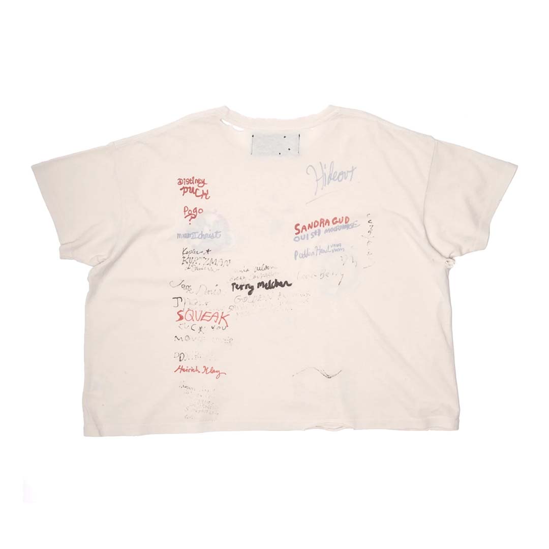 Paly Hollywood Signature Jersey Vintage Cream Tee