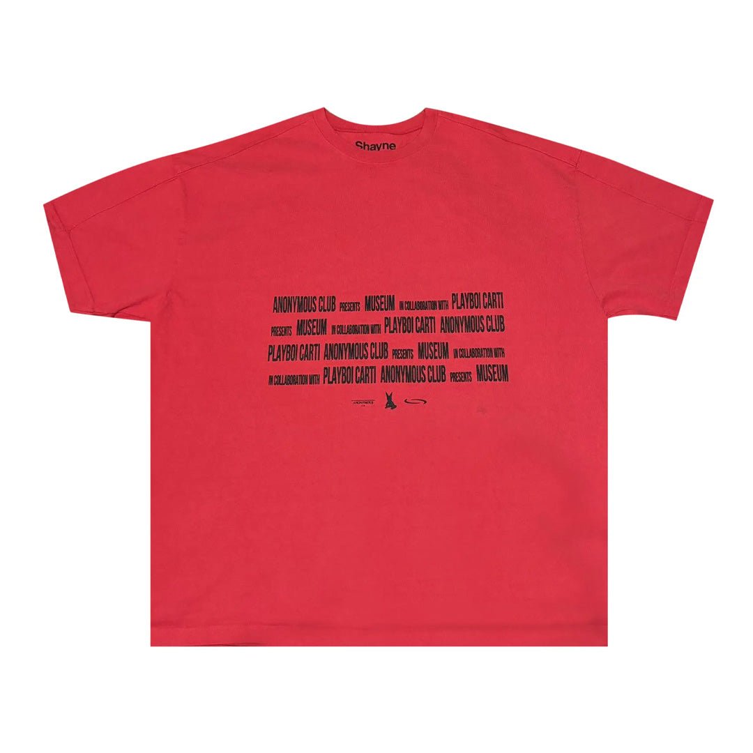 Playboi Carti Opium Anonymous Club Tee 'Red'