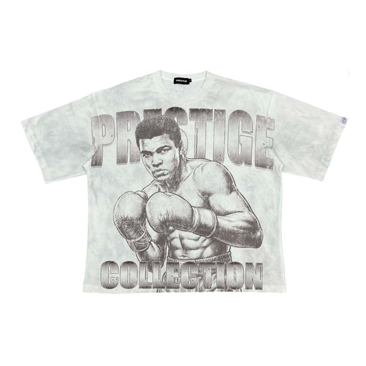 Prestige Ali Float Distressed White Tee