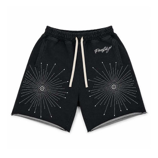 Prestige Black Star Rhinestone Shorts