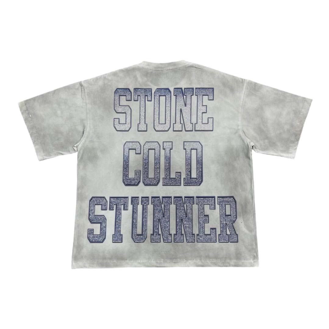 Prestige Stone Cold Distressed White Tee
