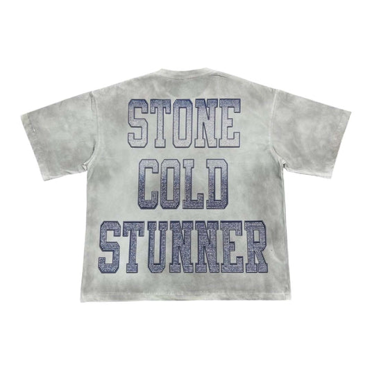 Prestige Stone Cold Distressed White Tee