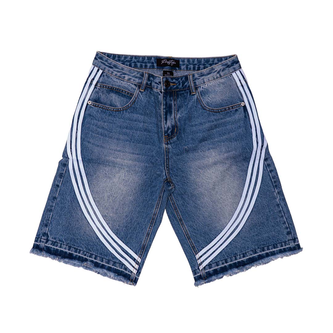 Prestige Taped Jean Shorts Light Blue
