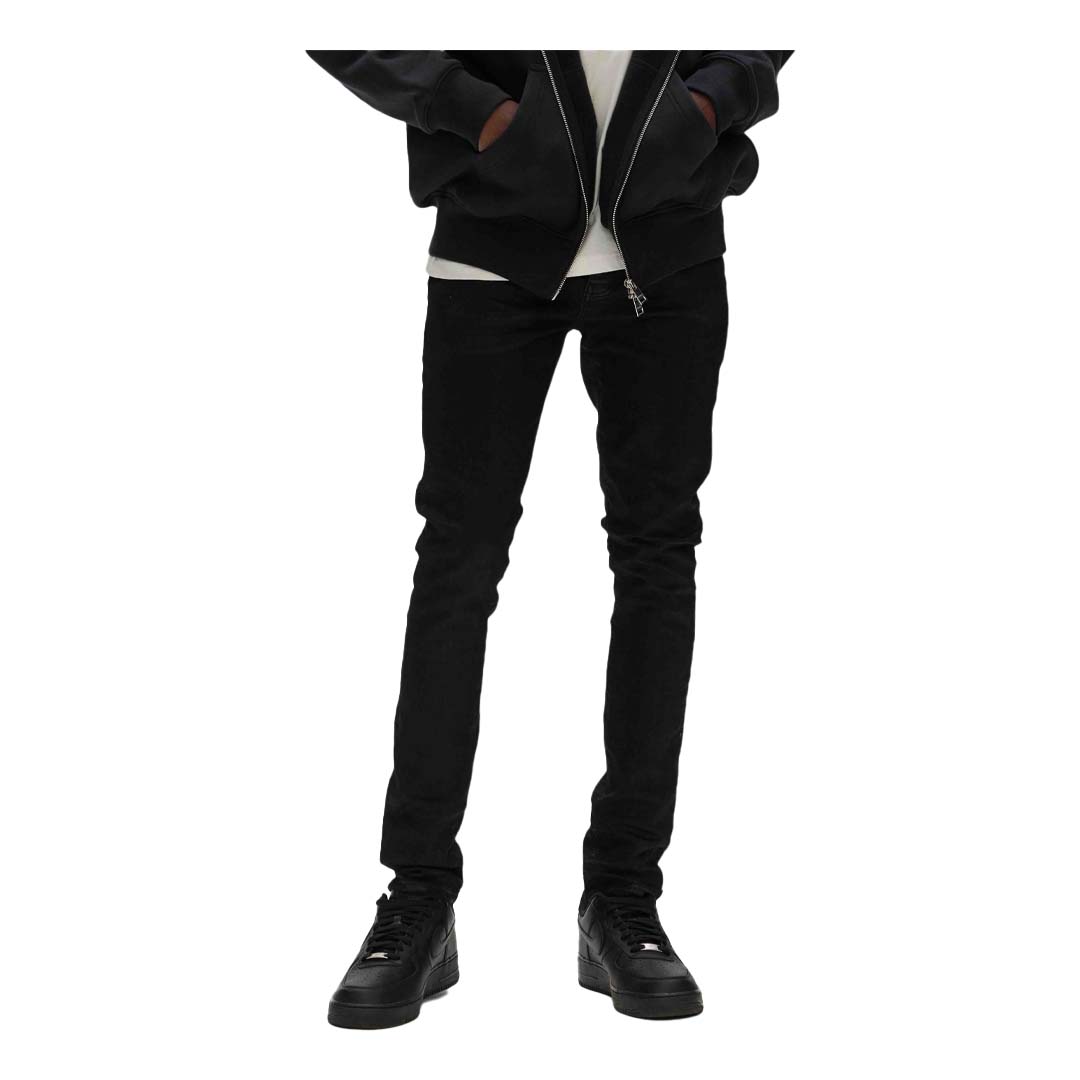 Purple Brand Black Resin 3/D Denim Jeans