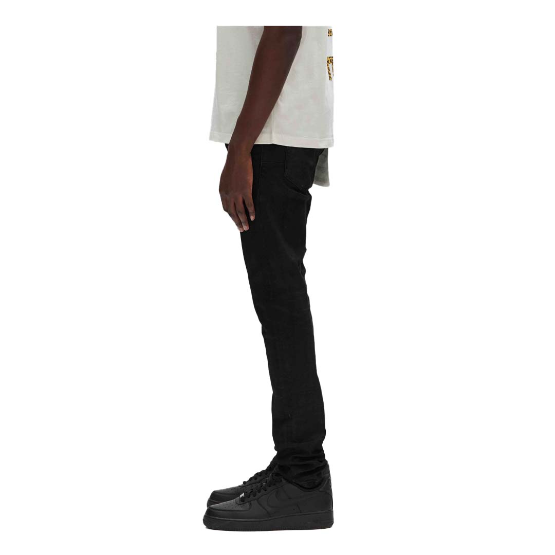 Purple Brand Black Resin 3/D Denim Jeans