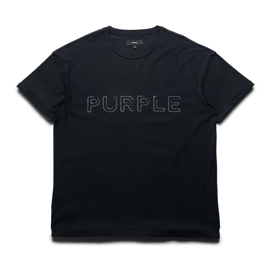 Purple Brand Inside Out Tee Studded Black