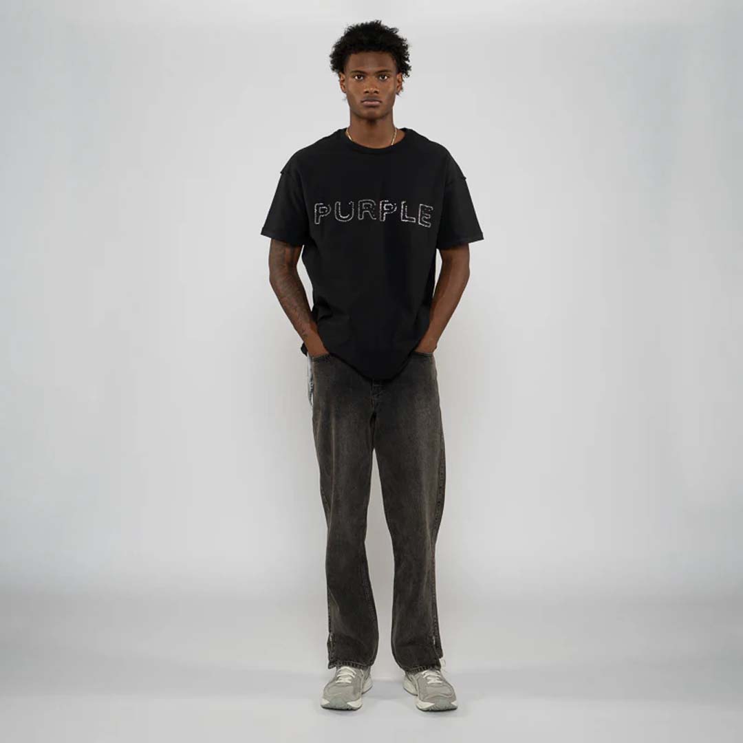 Purple Brand Inside Out Tee Studded Black