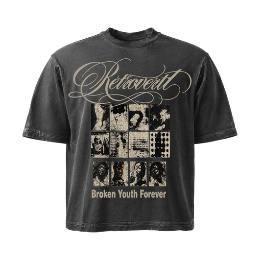 Retrovert Broken Youth Tee Grey