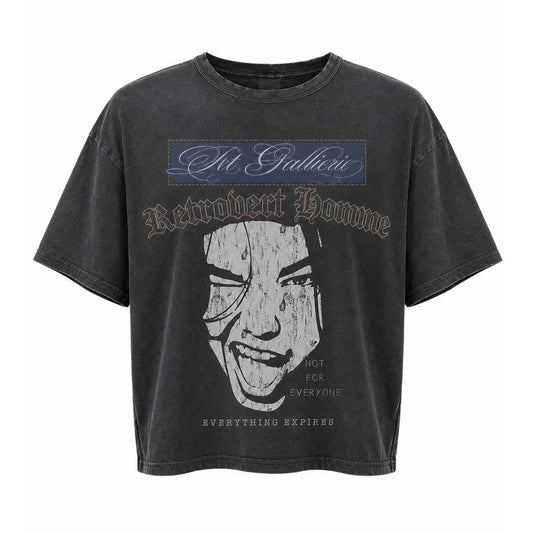 Retrovert Girls Cry Tee Grey