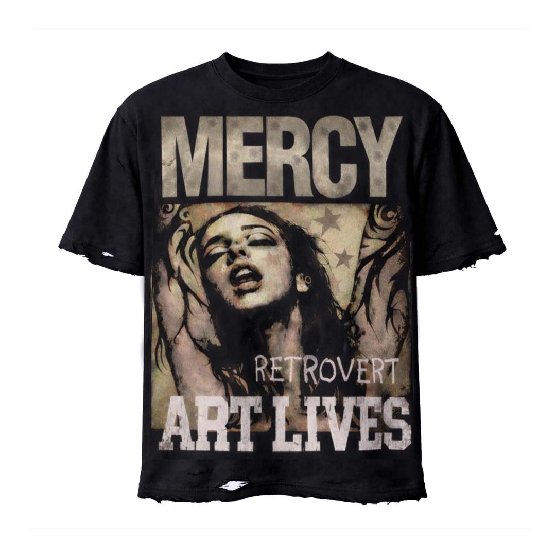 Retrovert Mercy Tee Black