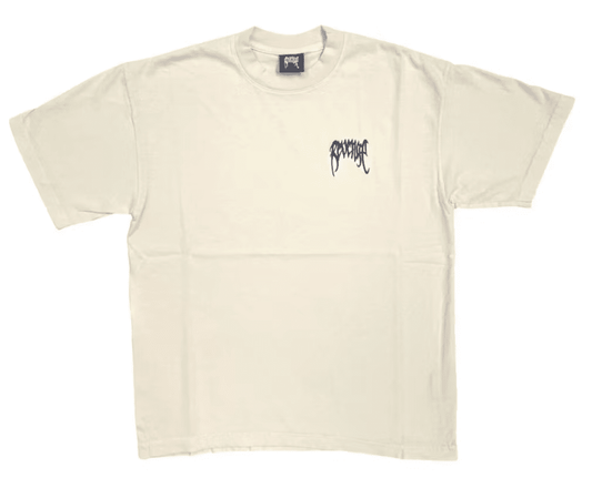 Revenge Cream Embroidered Tee