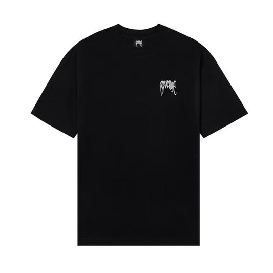 Revenge Embroidered Basic Tee Black