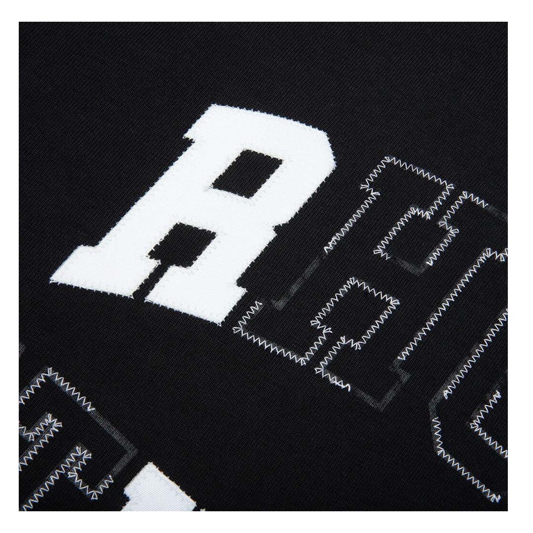 Rhude Athletic Tee Vintage Black White