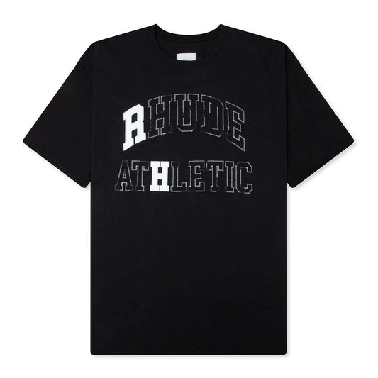 Rhude Athletic Tee Vintage Black White