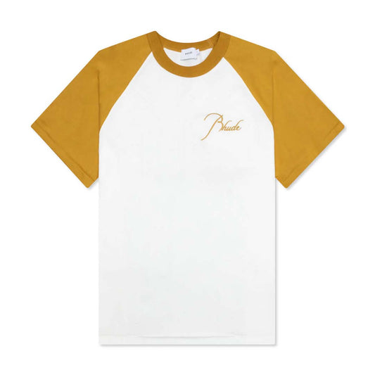 Rhude Sand White Raglan Tee