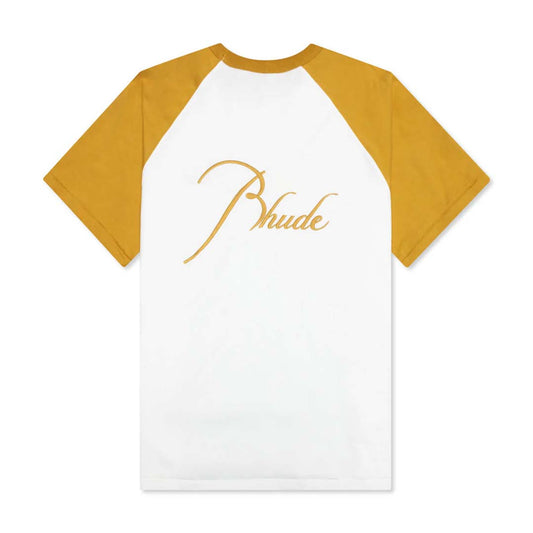 Rhude Sand White Raglan Tee