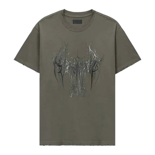 RtA Colin Oversized Tee 'Olive Cyber Sigilism'